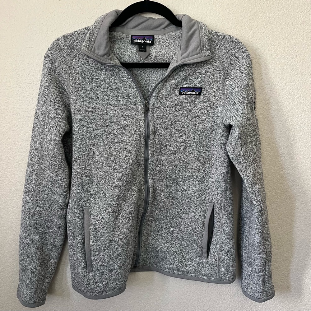 Patagonia Better Sweater Fleece Jacket Sz small Birch White